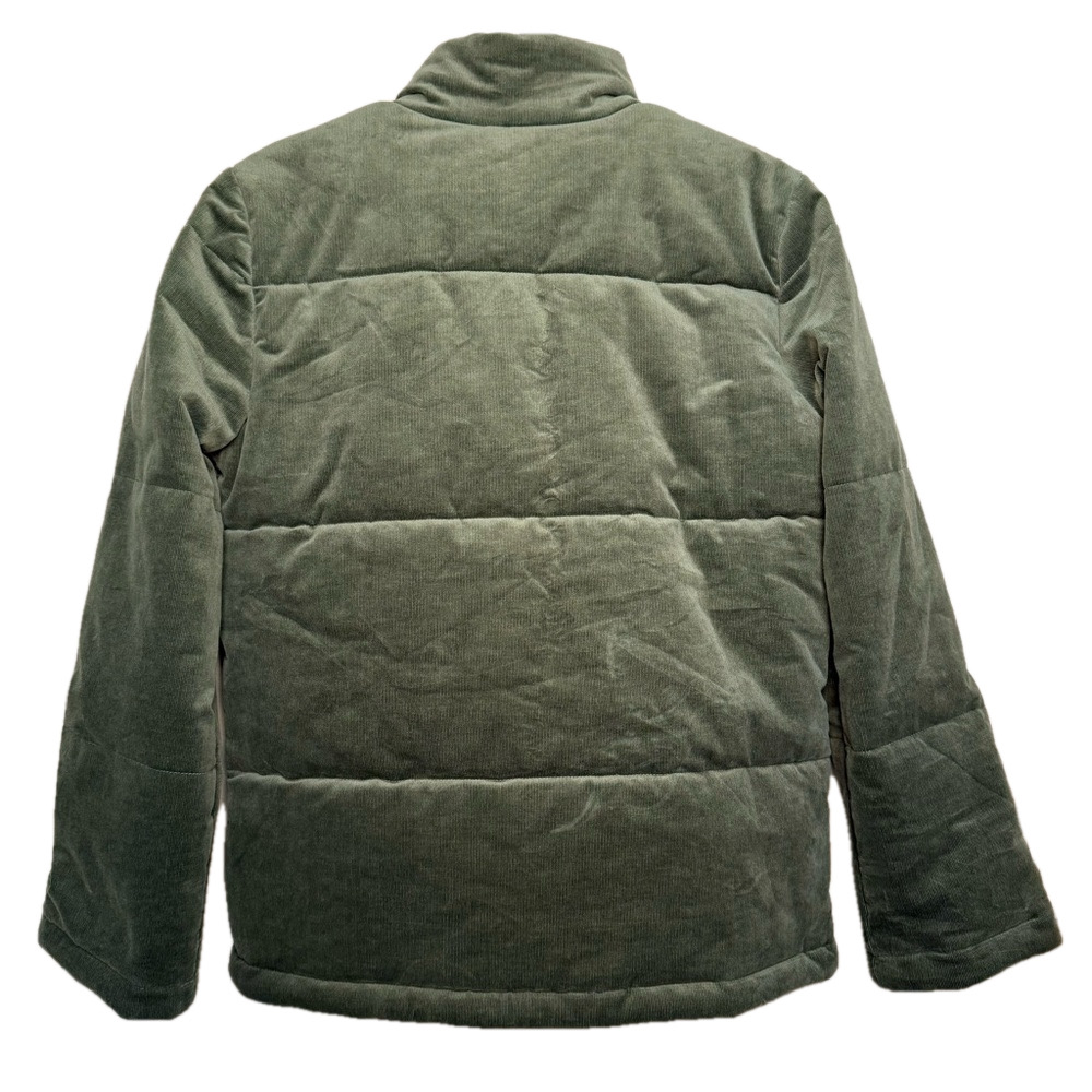 G by GIULIANA Women’s Size extra small olive corduroy double zipper puffer coat - Picture 3 of 6